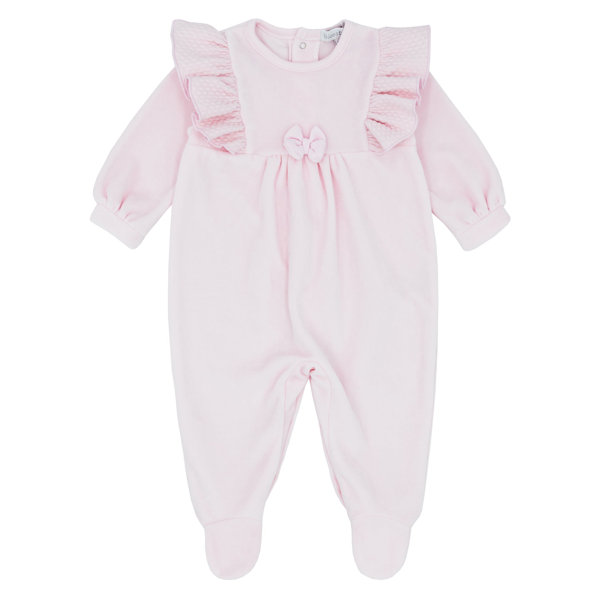 Blues Baby Girls Pink Evora Collection Sleepsuit