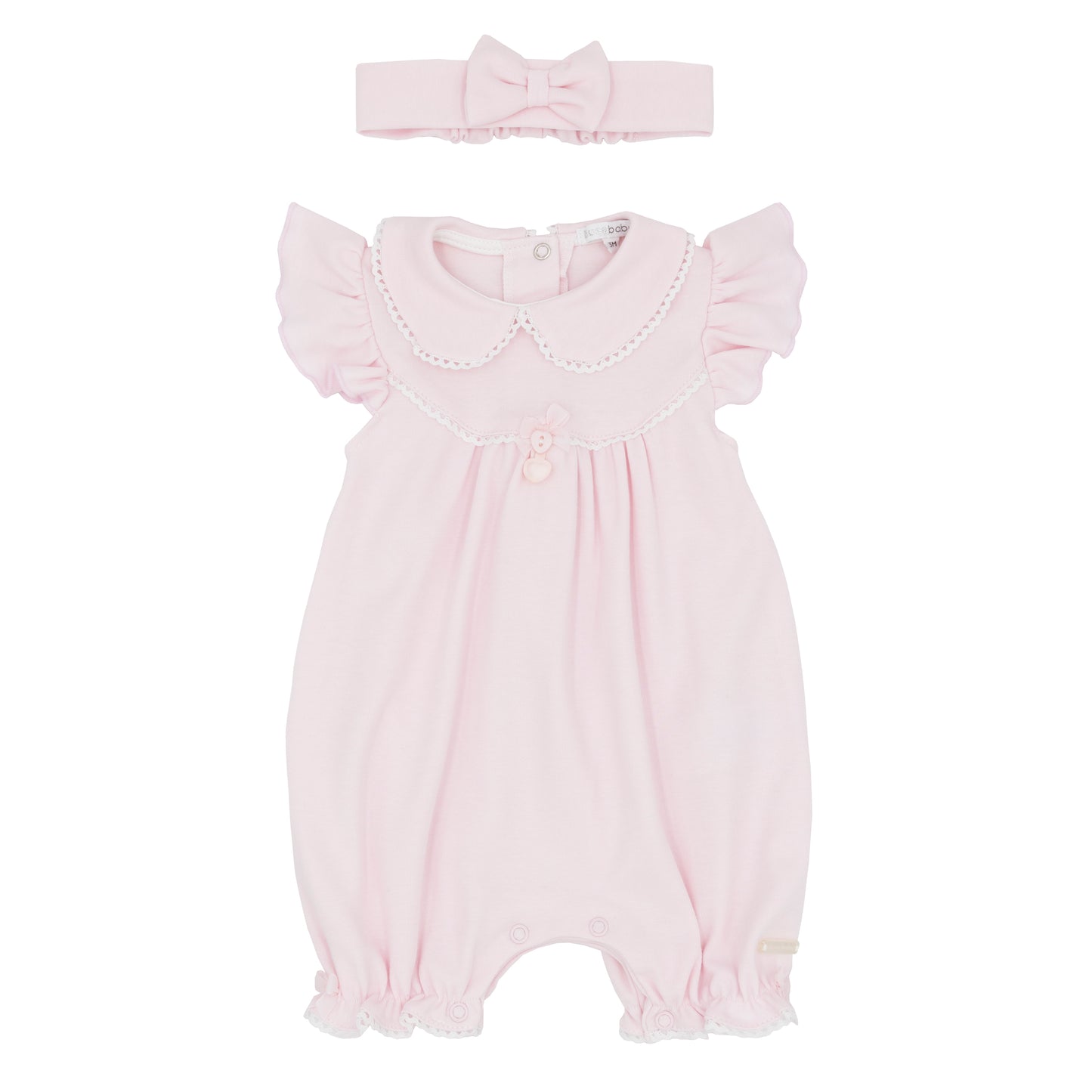 Blues Baby Girls Sitges Pink Shortie with Headband