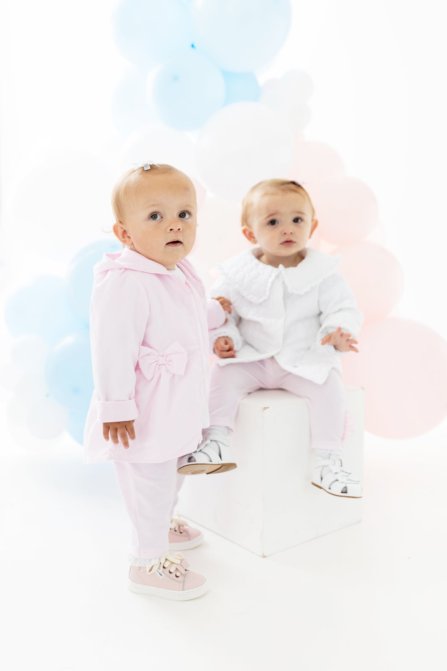 Blues Baby Girls Sitges Pink Jacket with Bows