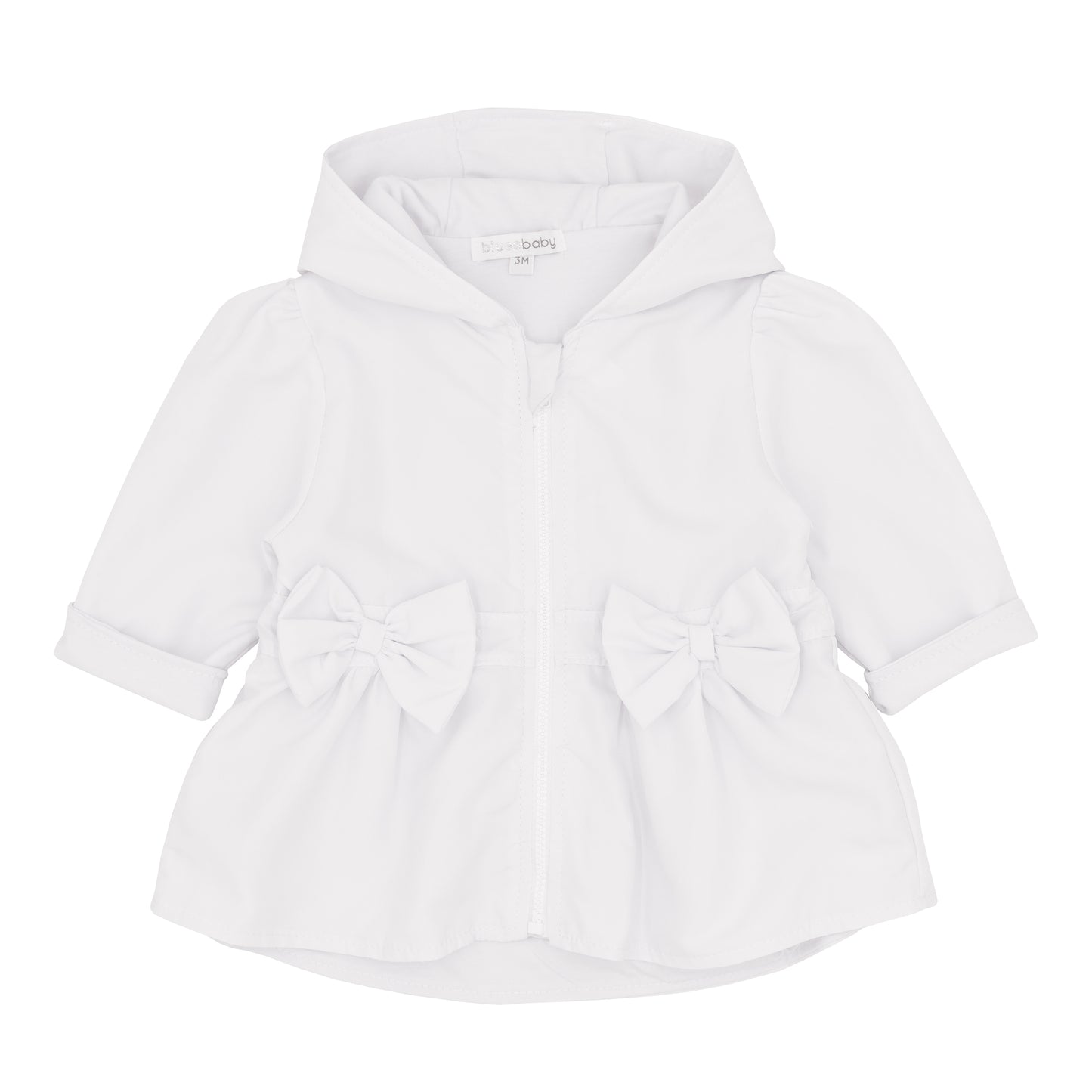 Blues Baby Girls Sitges White Jacket with Bows