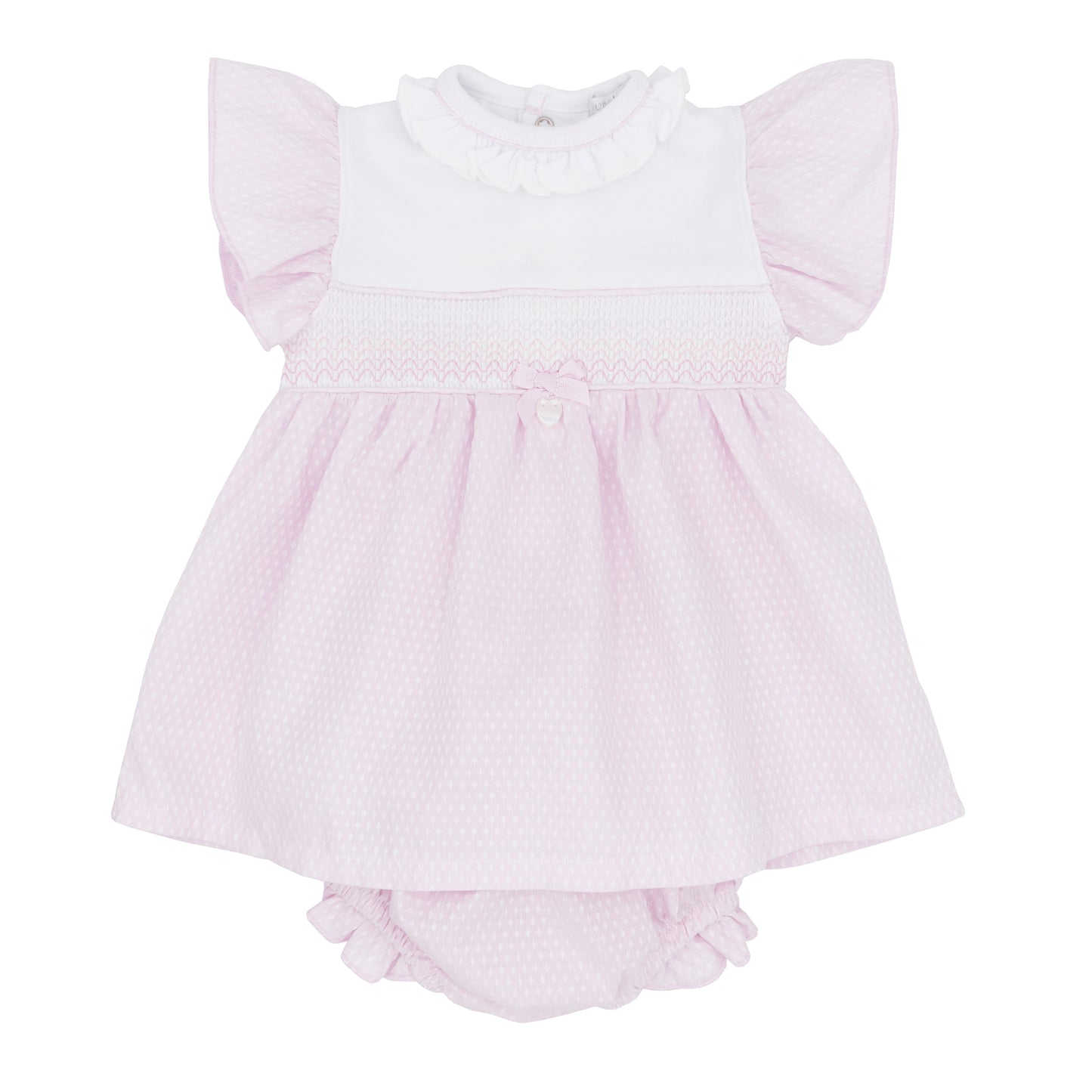 Blues Baby Girls Cadiz Pink Dress and Knickers