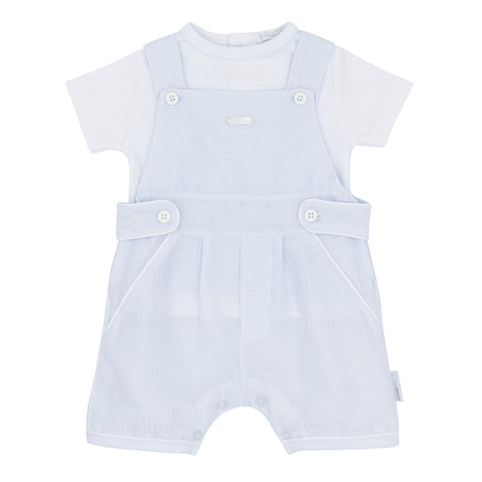 Blues Baby Boys Girona Blue Dungree Set