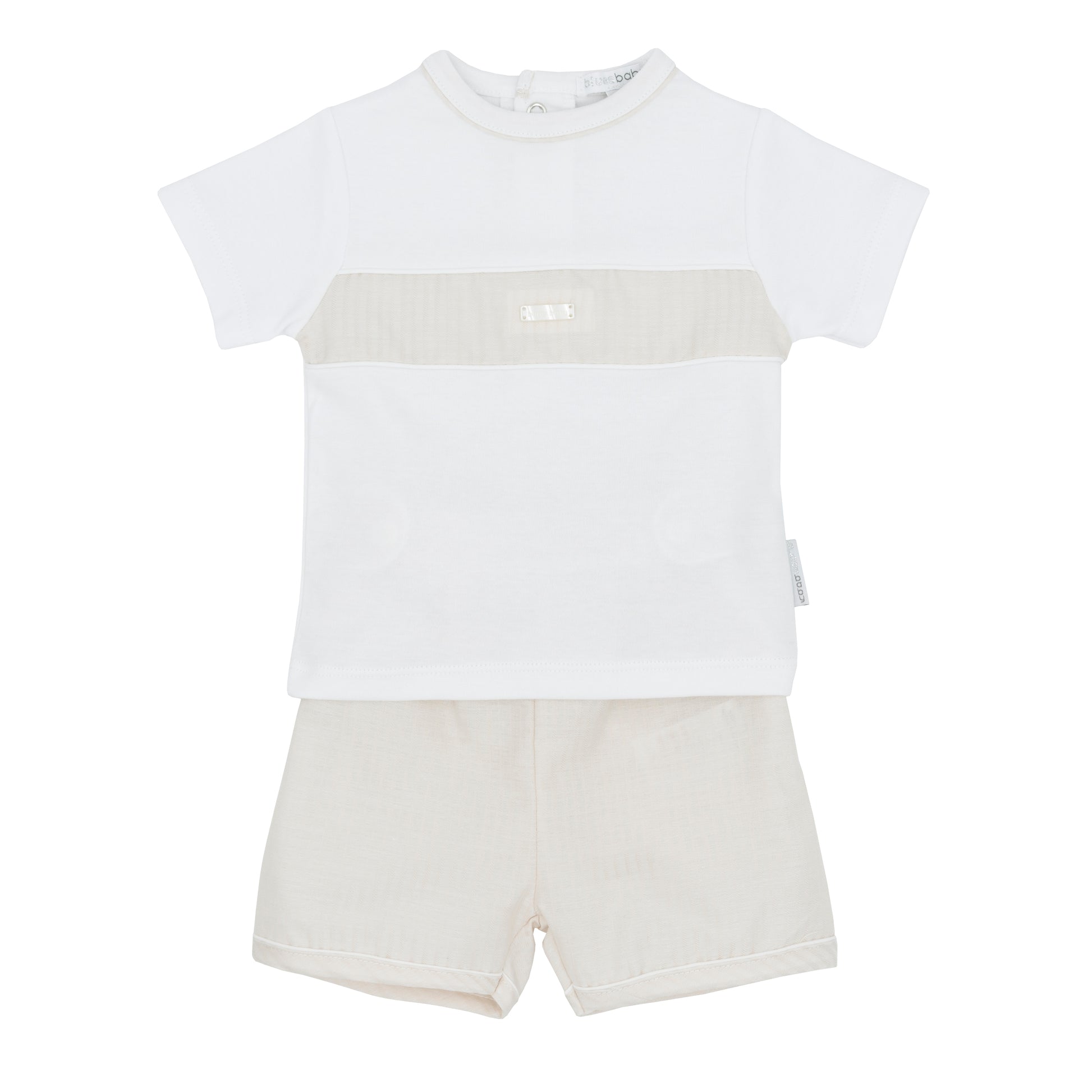 Blues Baby Boys Girona Beige Shorts Set