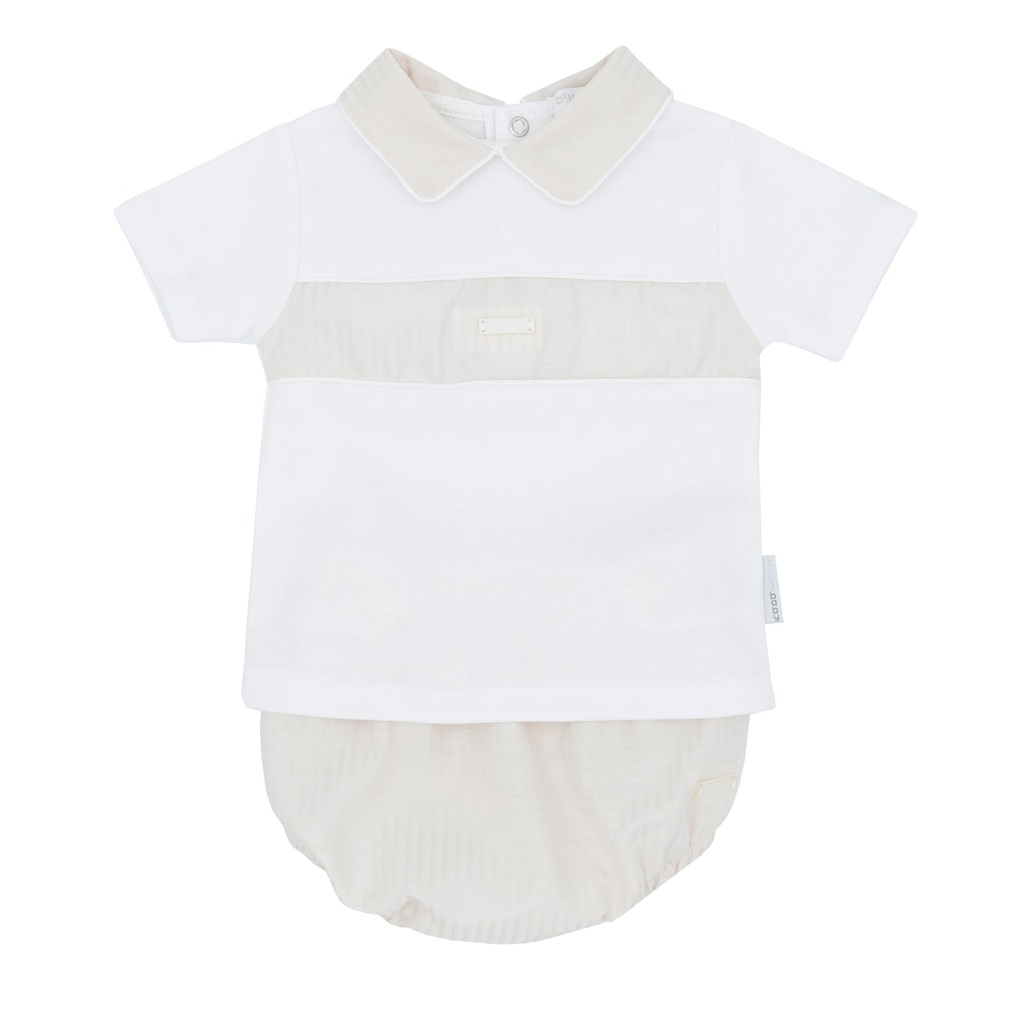 Blues Baby Boys Girona Beige Jam Pants Set