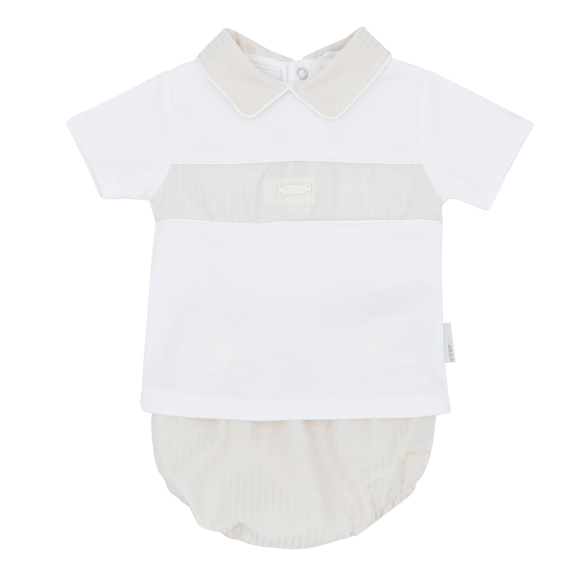 Blues Baby Boys Girona Beige Jam Pants Set