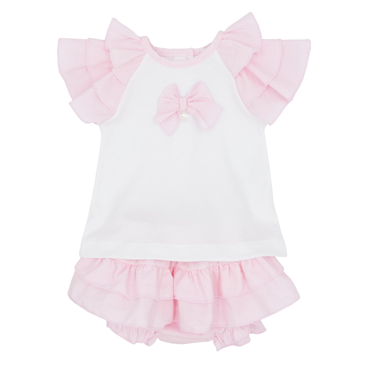 Blues Baby Girls Ibiza Pink Bloomer Set