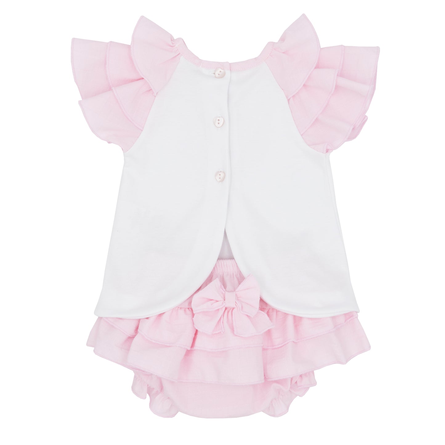 Blues Baby Girls Ibiza Pink Bloomer Set