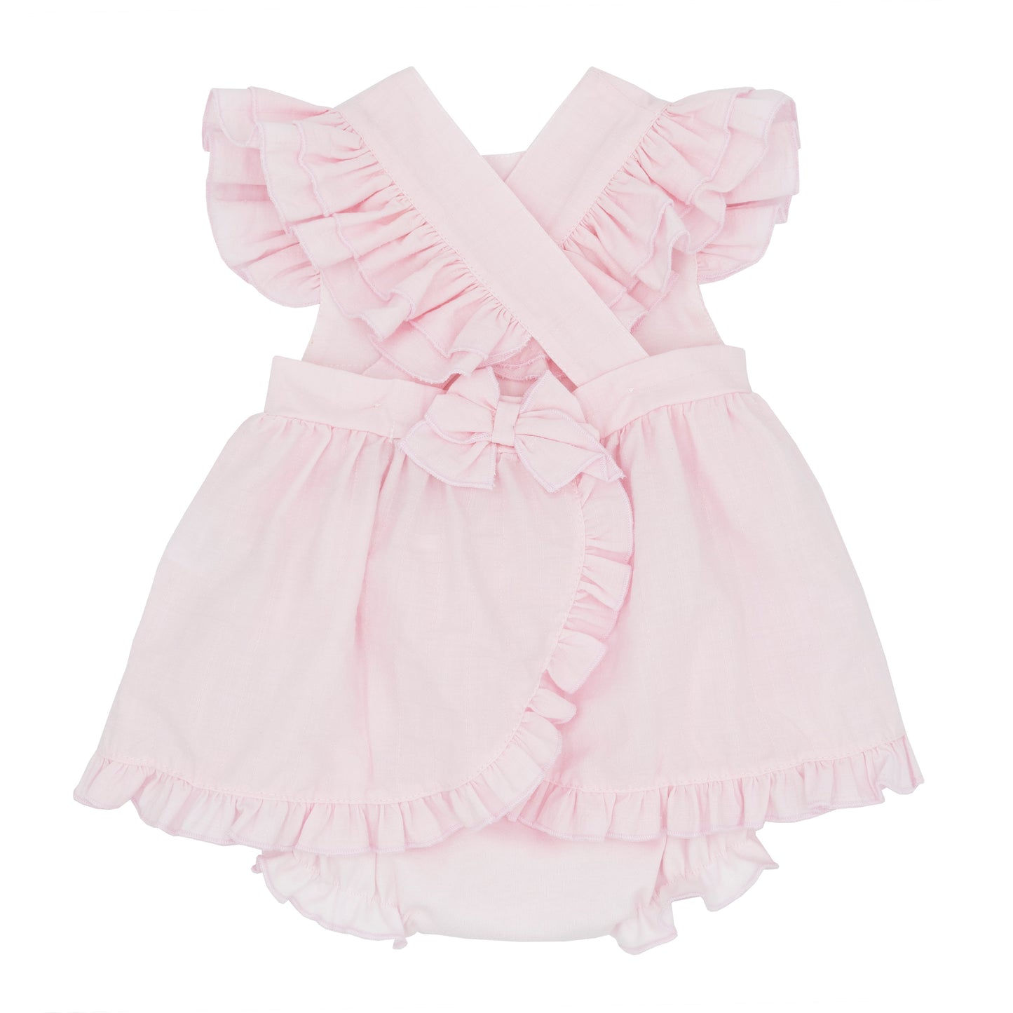 Blues Baby Girls Ibiza Pink Dress and Bloomers