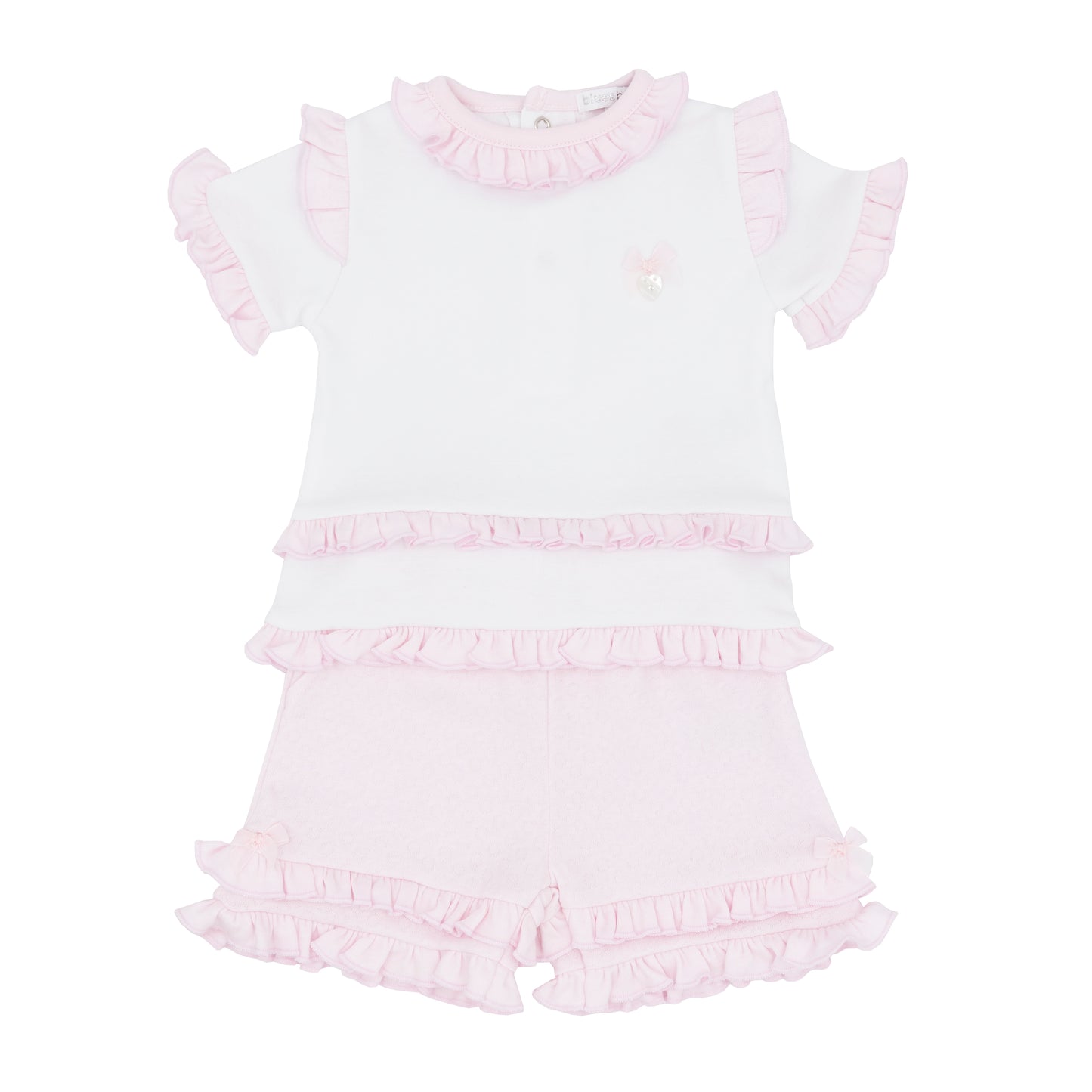 Blues Baby Girls Palma Pink Shorts Set