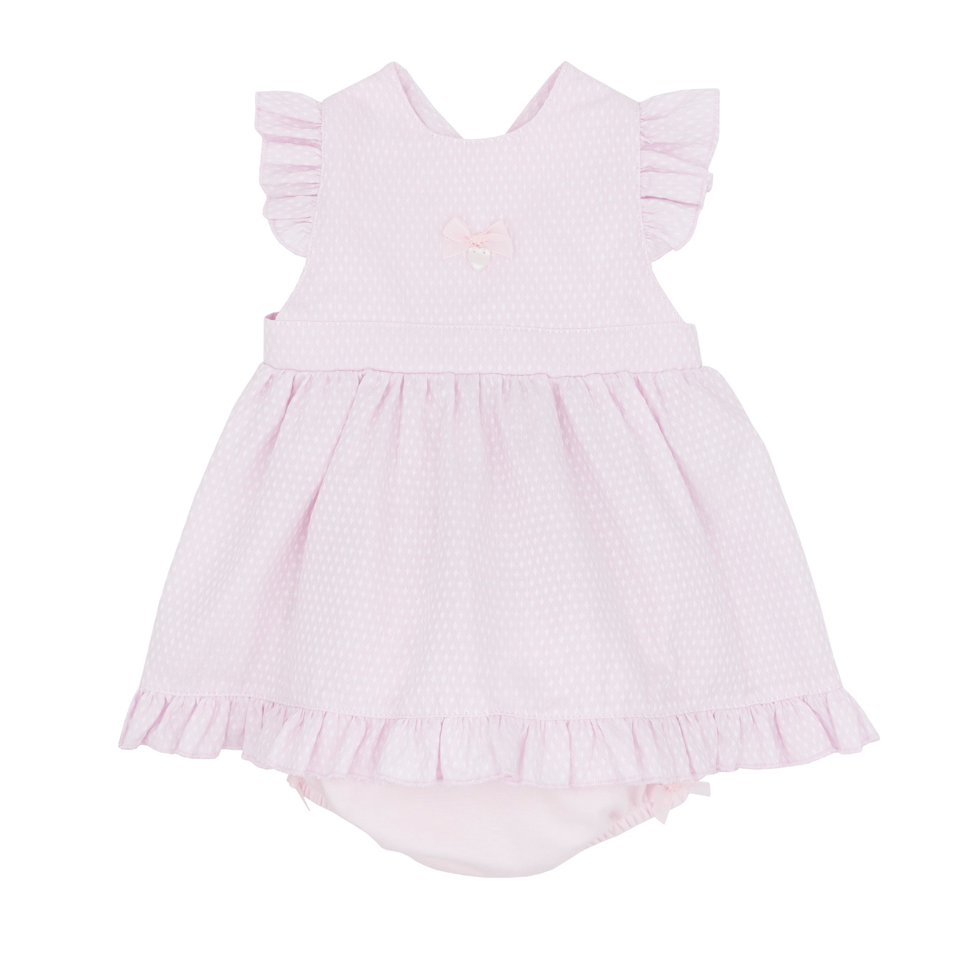 Blues Baby Girls Valencia Pink Dress and Knickers