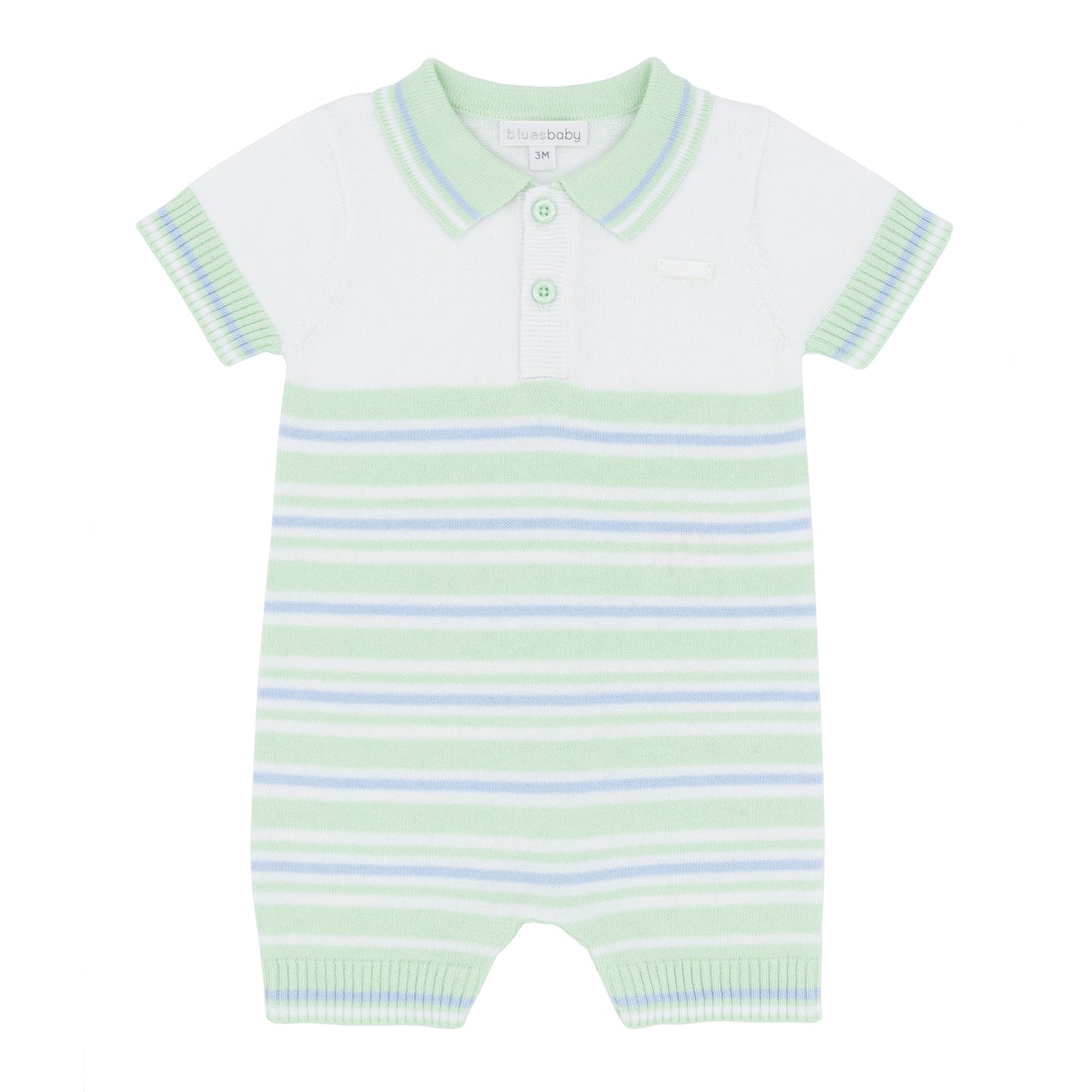 Blues Baby Boys Reus Mint Knitted Romper