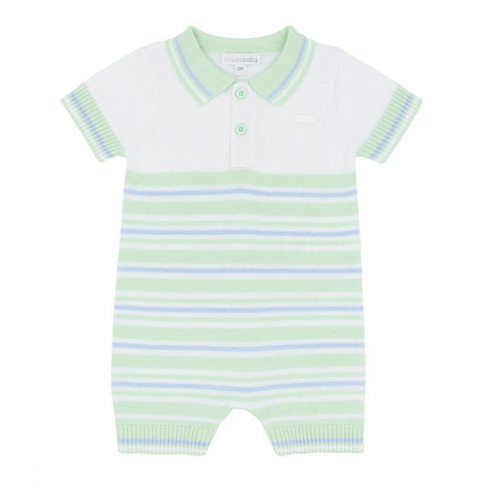 Blues Baby Boys Reus Mint Knitted Romper