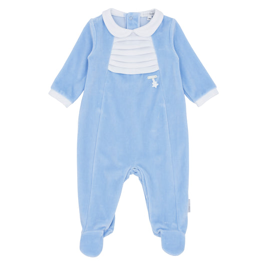 Blues Baby Boys Eindoven Velour All in One