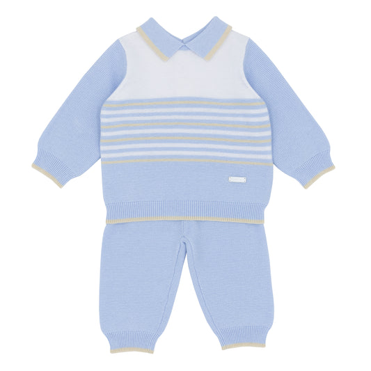 Blues Baby Boys Herve Knitted Two Piece Set