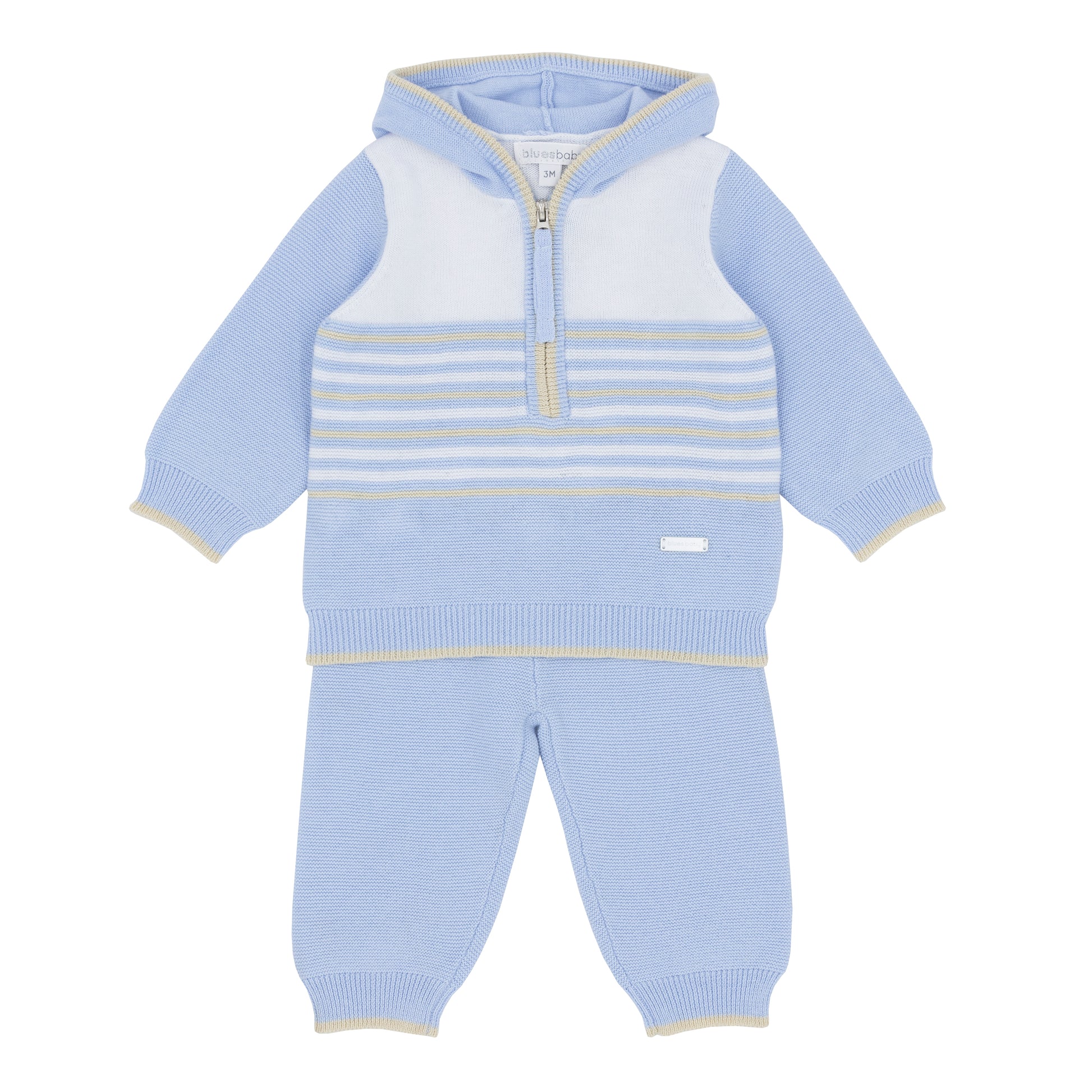 Blues Baby Boys Herve Knitted Hoodie Set