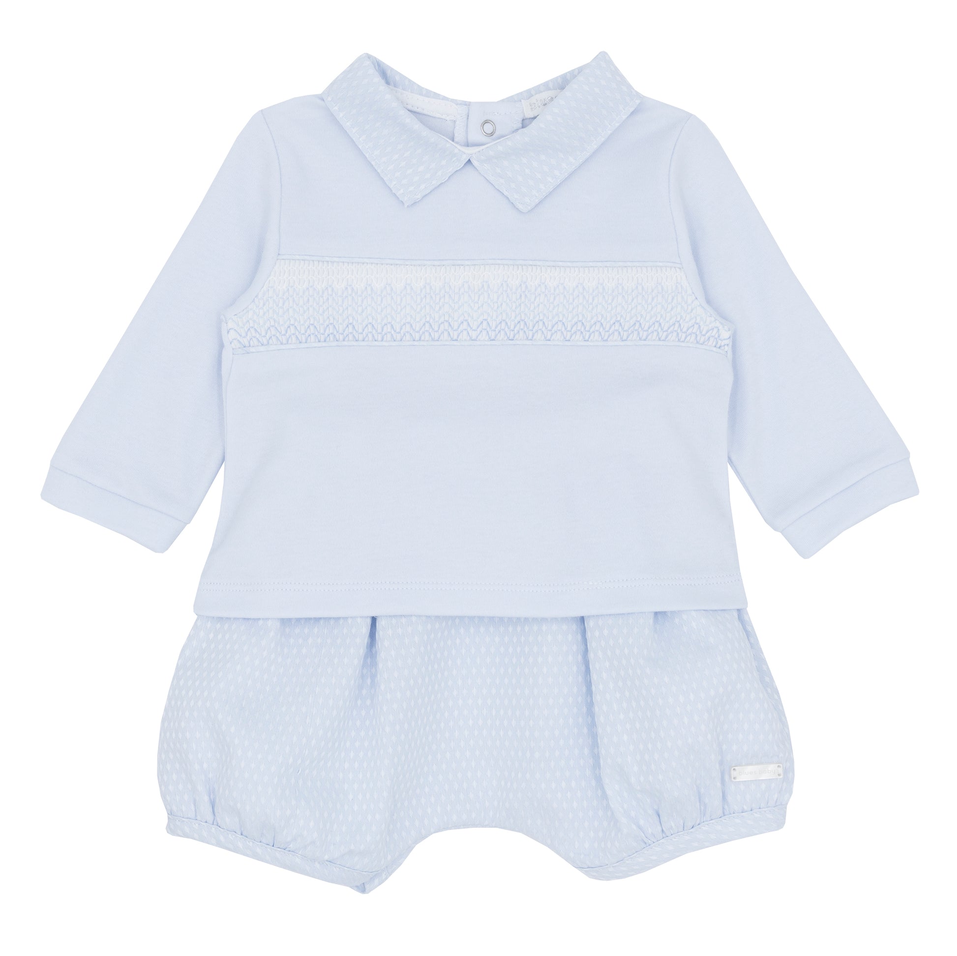 Blues Baby Boys Beuamont Baby Blue Bloomer Set