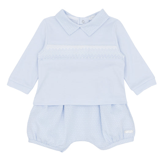 Blues Baby Boys Beuamont Baby Blue Bloomer Set
