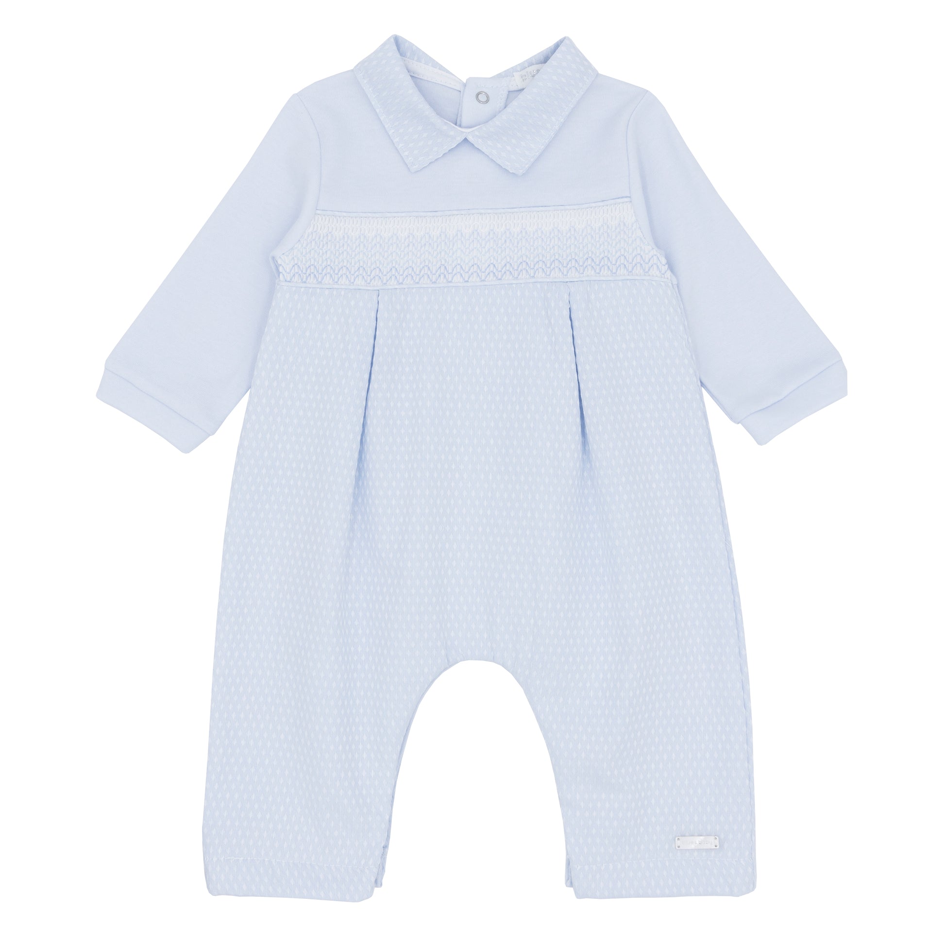 Blues Baby Boys Beuamont Baby Blue Romper