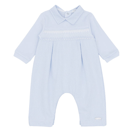 Blues Baby Boys Beuamont Baby Blue Romper