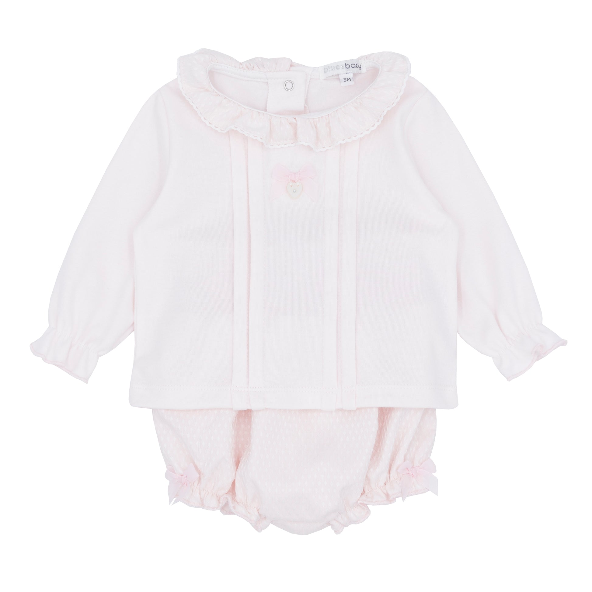 Blues Baby Girls Beuamont Baby Pink Bloomer Set