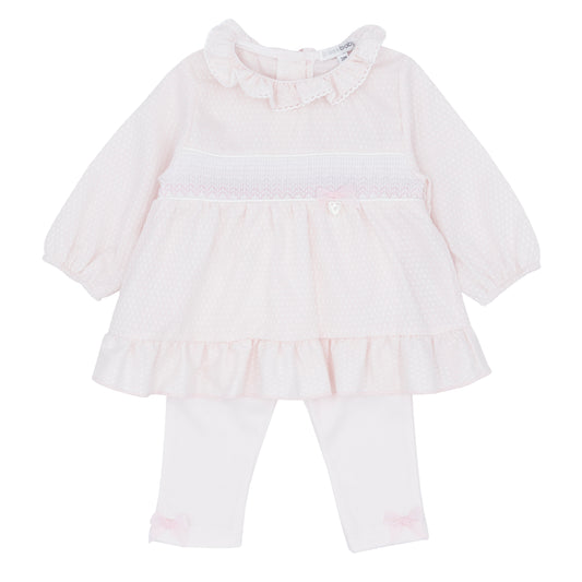 Blues Baby Girls Beuamont Baby Pink Leggings Set