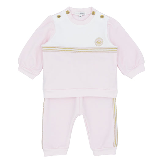 Blues Baby Girls Venilo Pink Jogging Set
