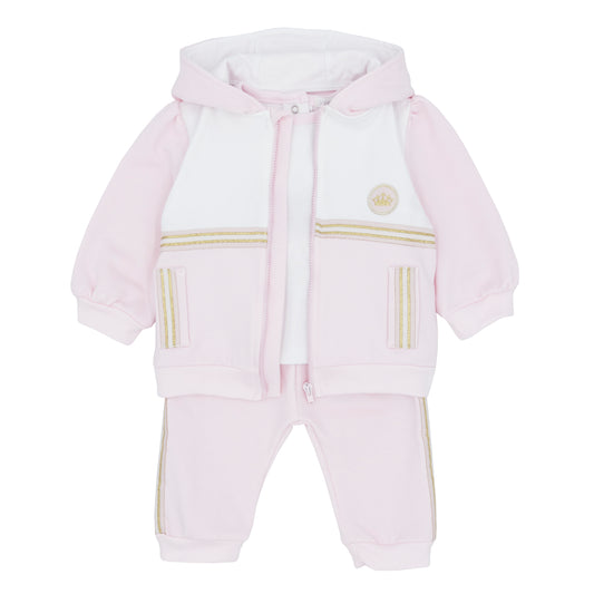 Blues Baby Girls Venilo Pink Tracksuit