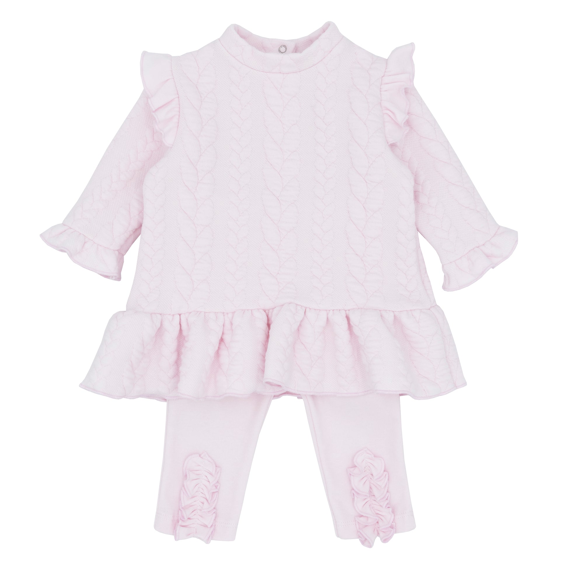 Blues Baby Girls Delft Beige Tunic & Leggings Set