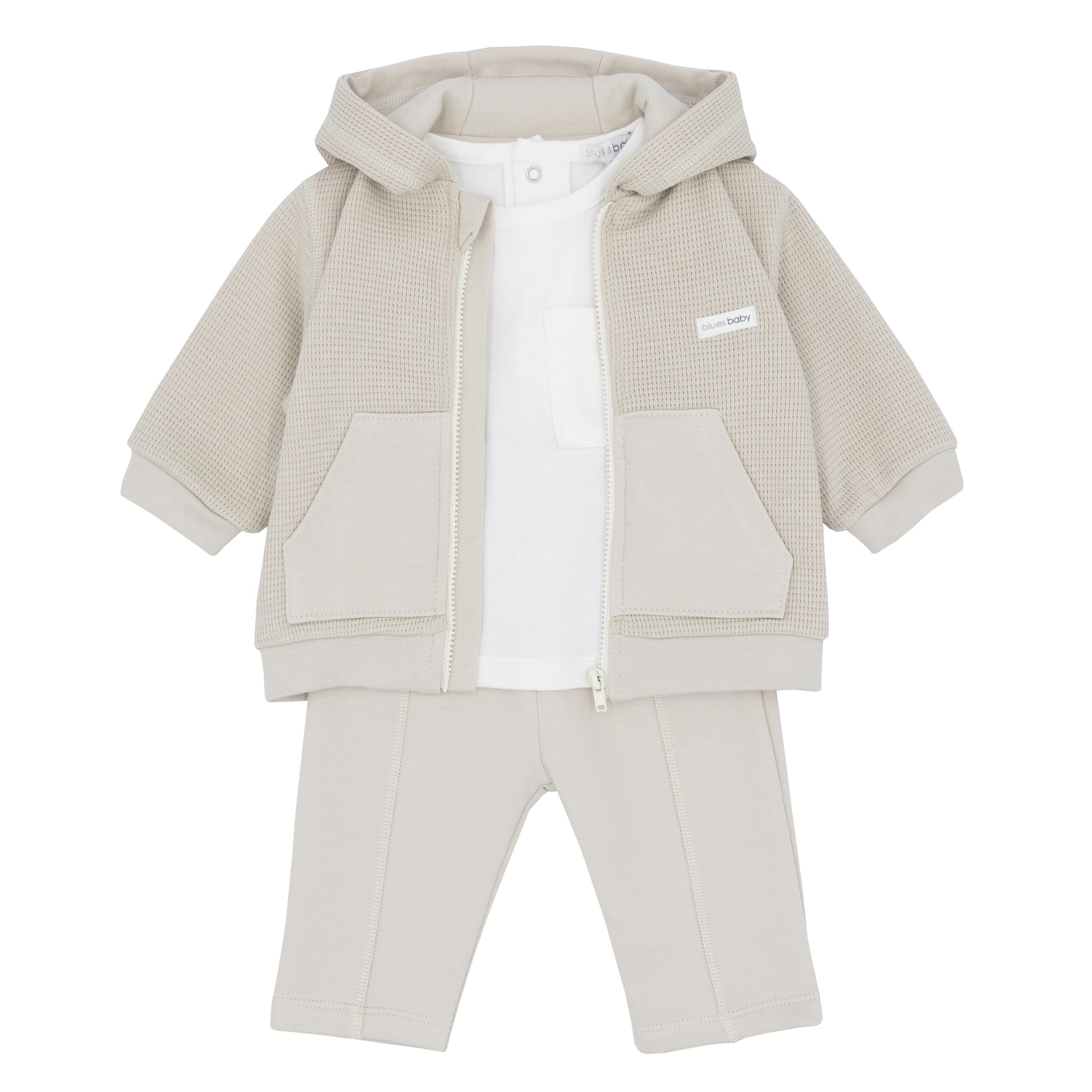 Blues Baby Boys Antwerp Beige Track Suit Set