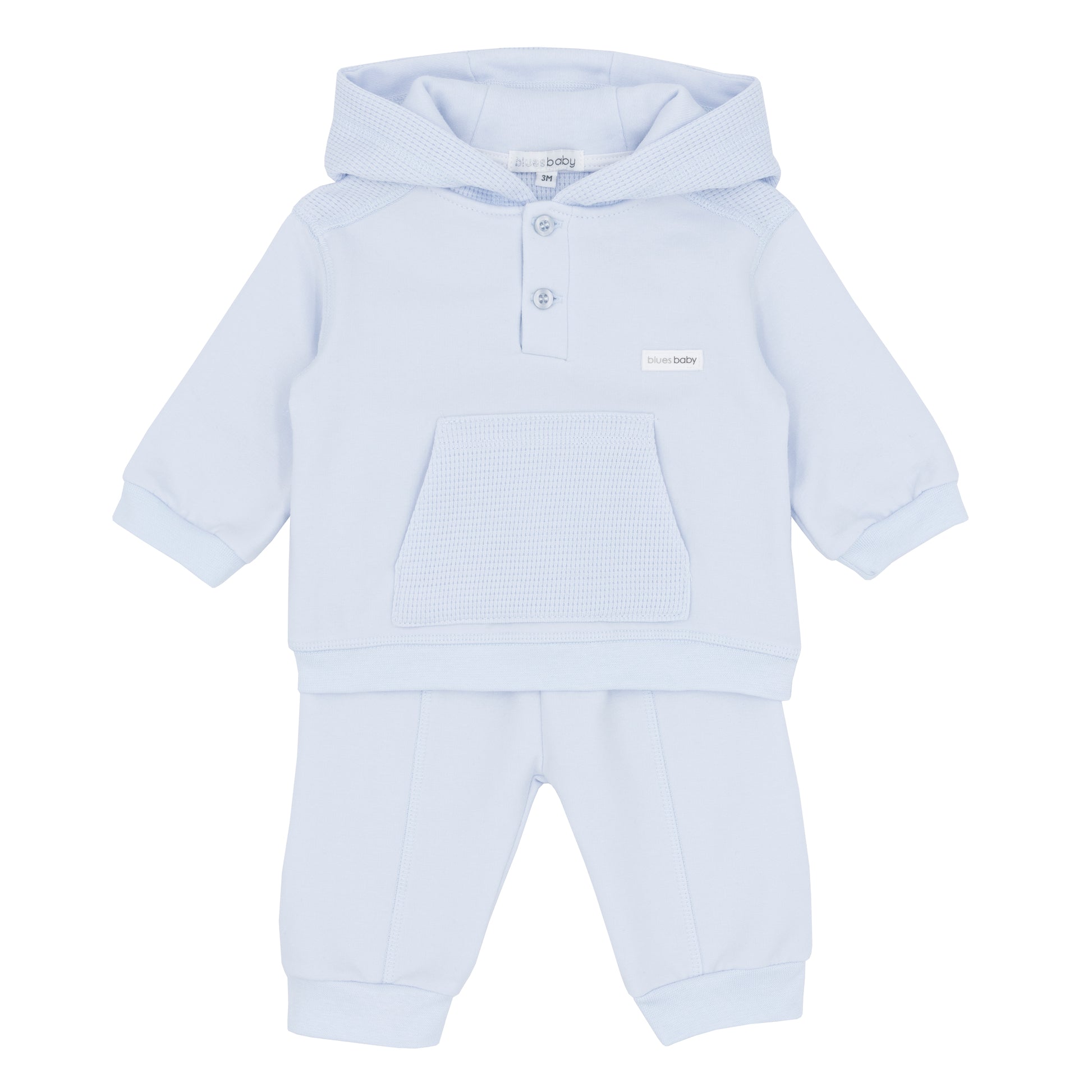 Blues Baby Boys Antwerp Baby Blue Hooded Jogging Suit