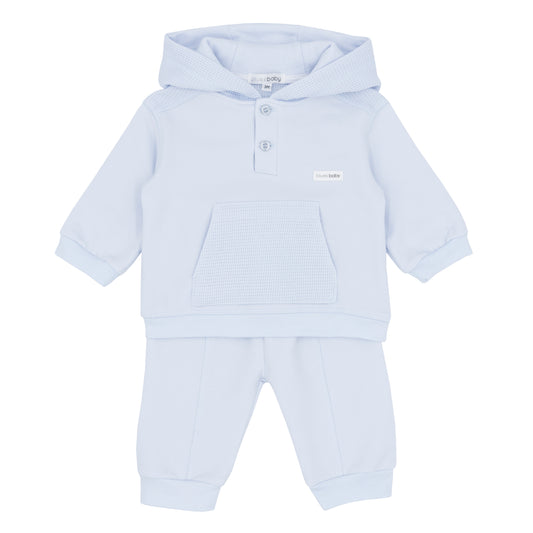Blues Baby Boys Antwerp Baby Blue Hooded Jogging Suit