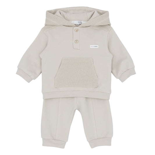 Blues Baby Boys Antwerp Beige Hooded Jogging Suit