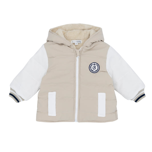 Blues Baby Boys Brussels Beige Hooded Jacket