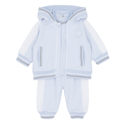 Blues Baby Boys Brussels Baby Blue Polo & Trousers Set