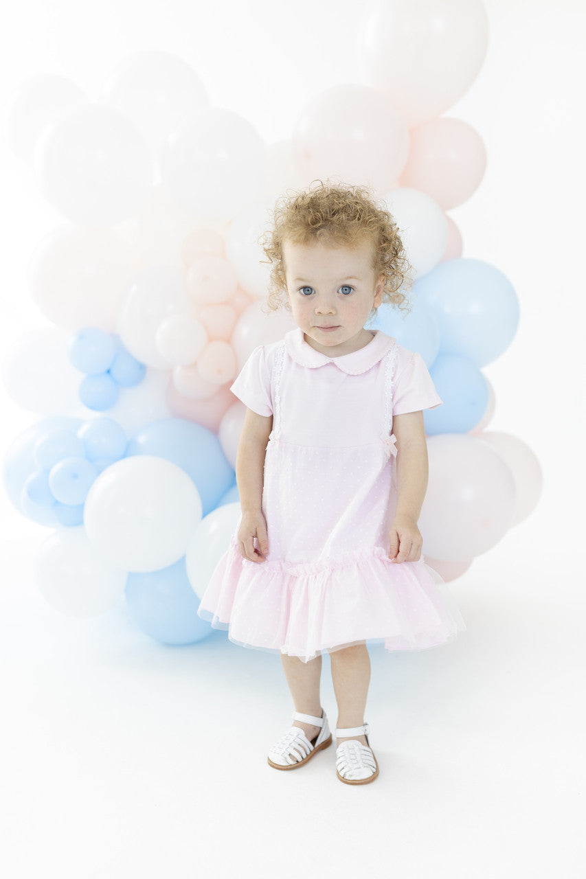 Blues Baby Girls Cannes Pink Tiered Dress *Preorder