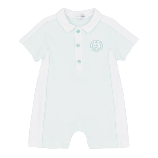 Blues Baby Boys Mint green romper