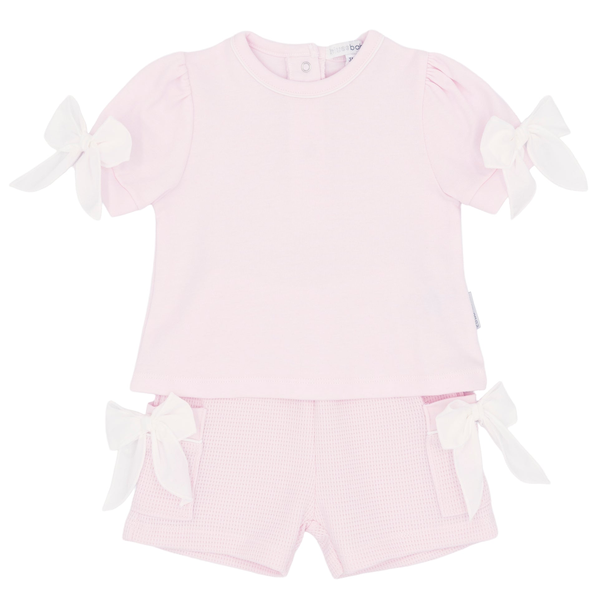 Blues Baby Girls Paris Pink T Shirt and Shorts