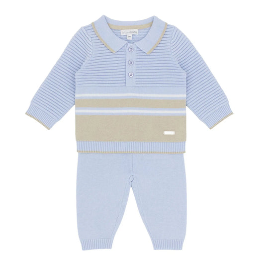 Blues Baby Boys Blue Hammer Knitted Set *Preorder