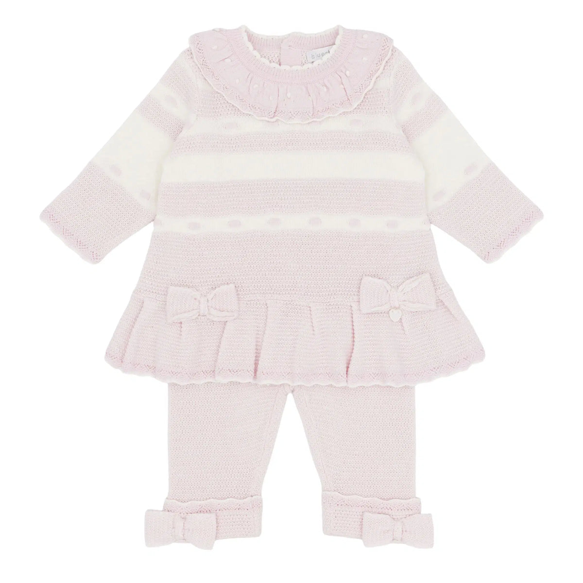 Blues Baby Girls Pink Maristead Knitted Leggings Set *Preorder