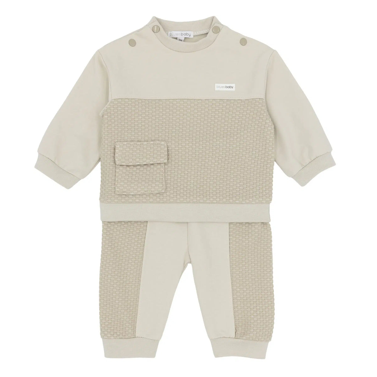 Blues Baby Boys Beige Oslo Jogging Set *Preorder
