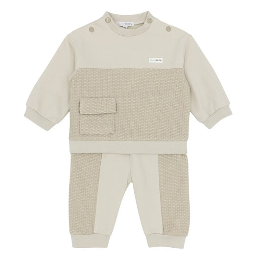 Blues Baby Boys Beige Oslo Jogging Set *Preorder