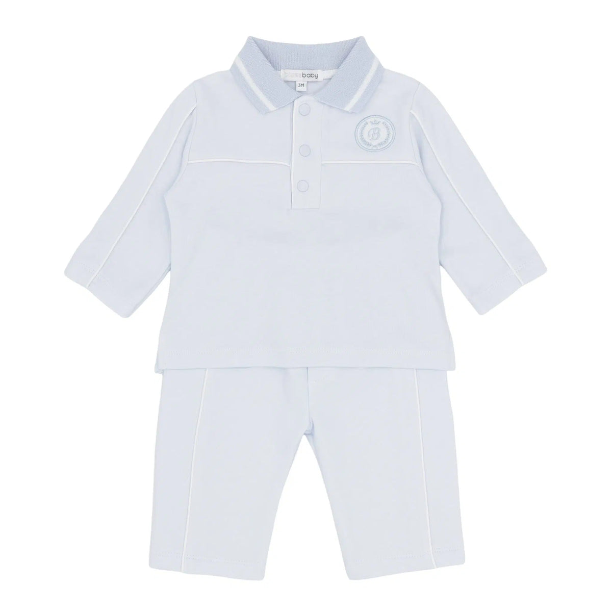 Blues Baby Boys Blue Hammel Polo Set *Preorder