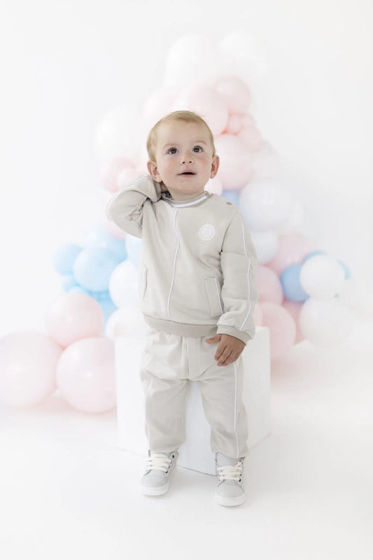 Blues Baby Boys Beige Hammel Polo Set *Preorder