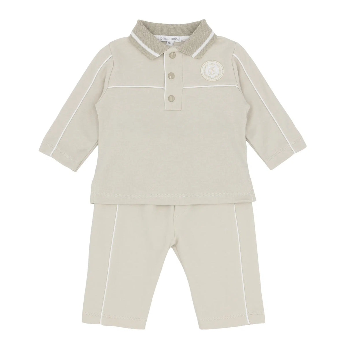 Blues Baby Boys Beige Hammel Polo Set 2 *Preorder