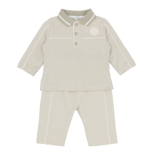 Blues Baby Boys Beige Hammel Polo Set 2 *Preorder