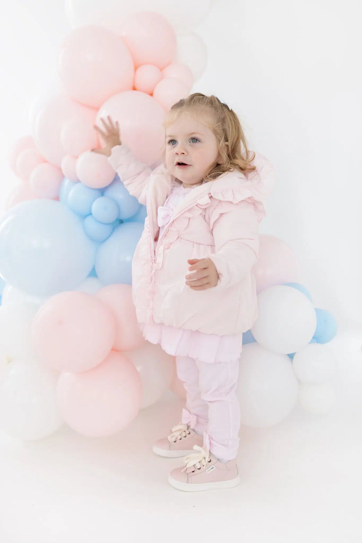 Blues Baby Girls Pink Jacket with Frills *Preorder