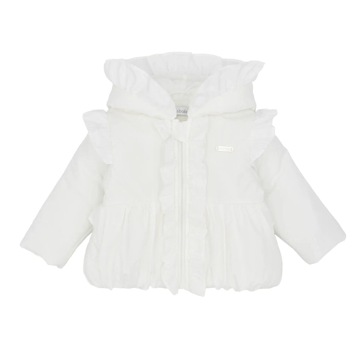 Blues Baby Girls White Jacket with Frills *Preorder