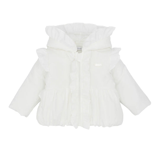 Blues Baby Girls White Jacket with Frills *Preorder