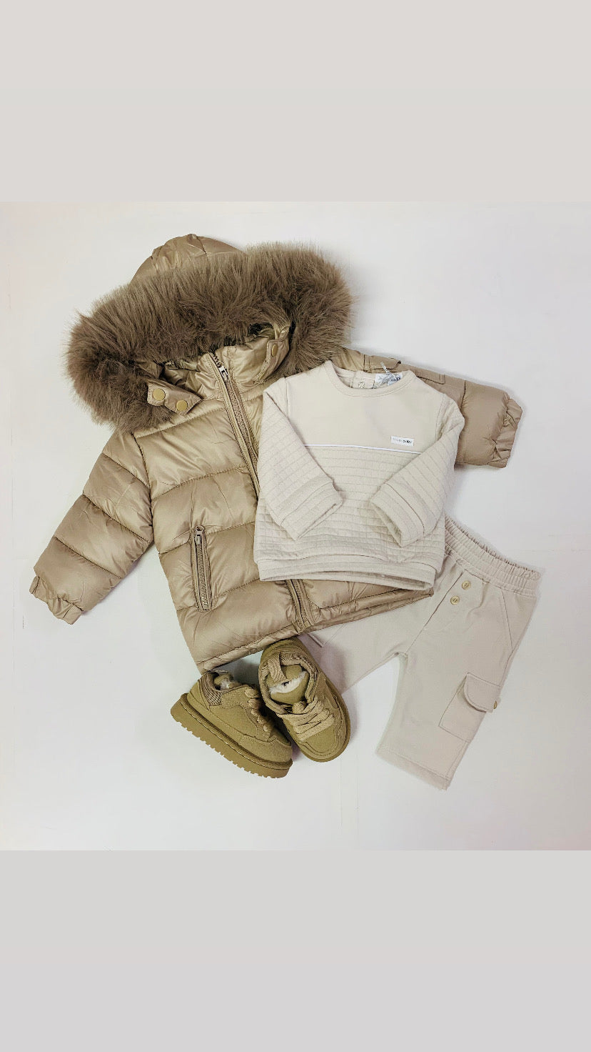 Blues Baby Boys Amsterdam Beige Polo and Trousers