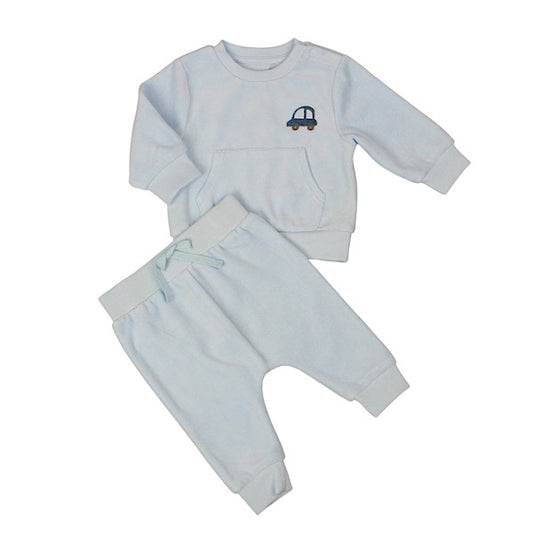 Baby Boy Blue Car 2PC Outfit